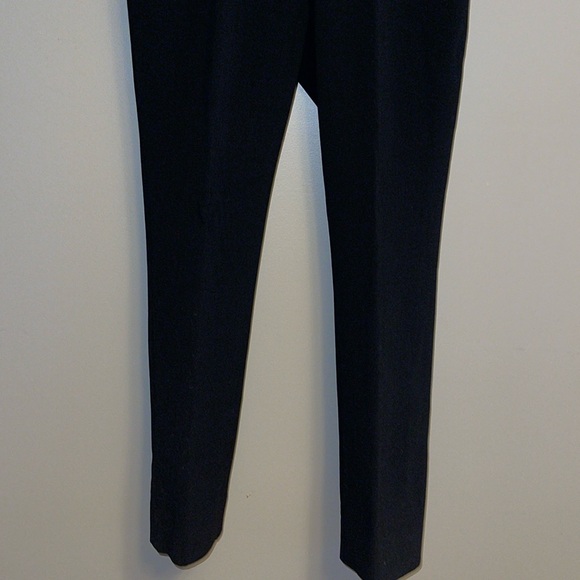 ELIE TAHARI | Black Straight Leg High Waisted Stretch Wool Trousers - sz 6 - Picture 7 of 11